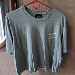 Mental Health Matters Sage Green Graphic Tee